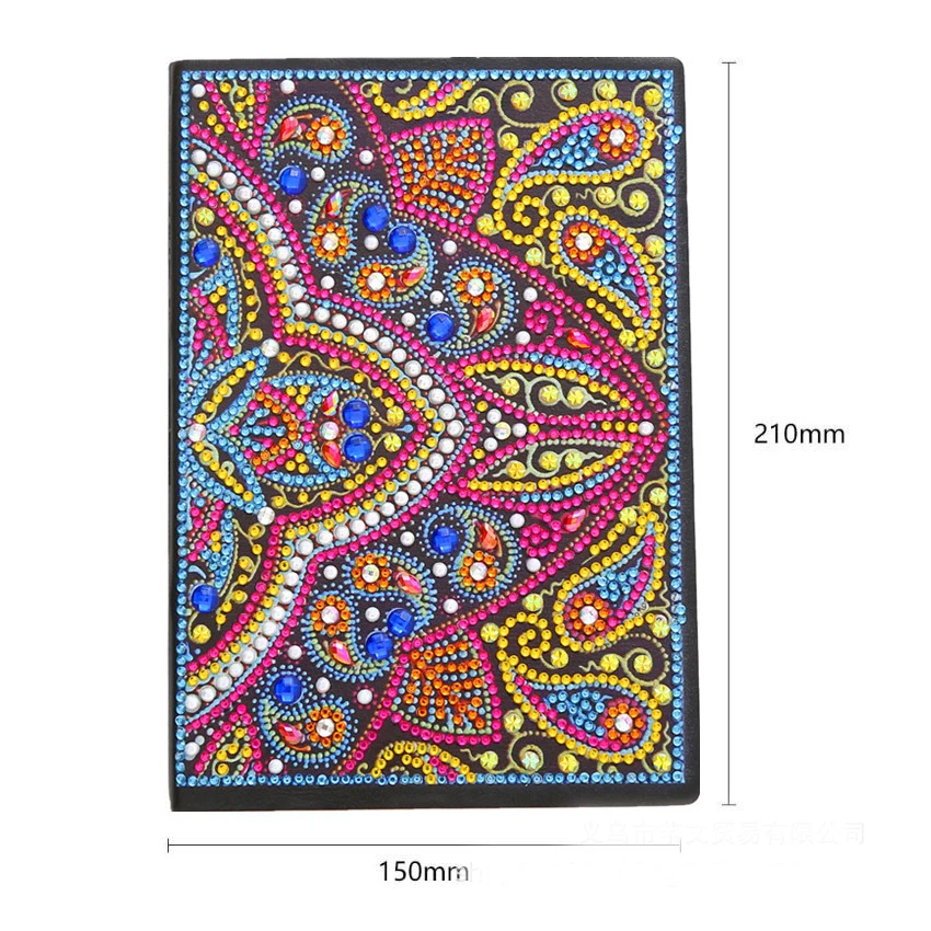 5D DIY diamante pittura A5 Notebook 50 pagine Sketch-Book mosaico a forma speciale arte Mandala Cartoon animali regalo trasporto di goccia