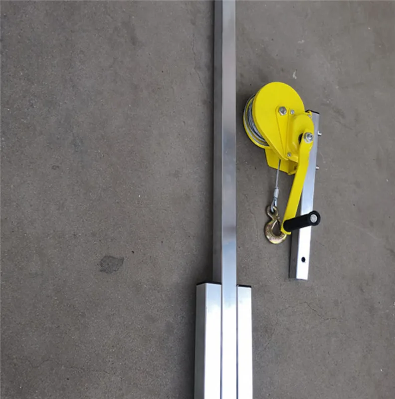 Galvanized Outside outside installation lifting tool, crane, folding, self-locking manual winch assembly air conditioner