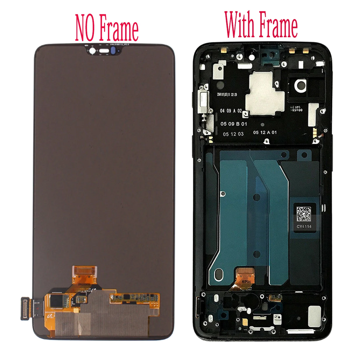 6.28'' 1+6 AMOLED For Oneplus 6 LCD Display Touch Screen Digitizer Assembly Replacement For Oneplus6 A6000 A6003