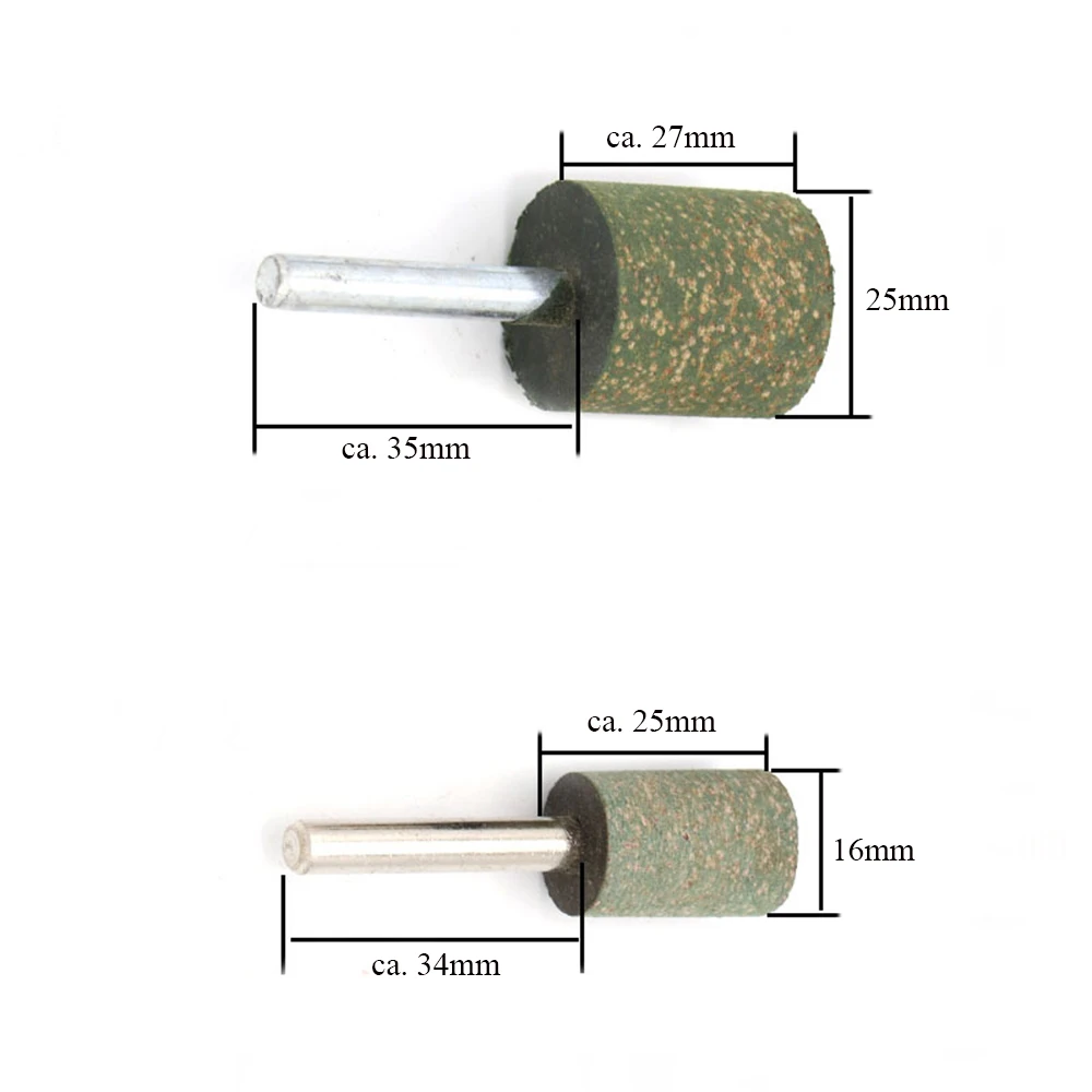 16/20/25Mm Silinder Abrasif Karet Polishing Burr Mounted Point 1/4. 08 Cm Batang