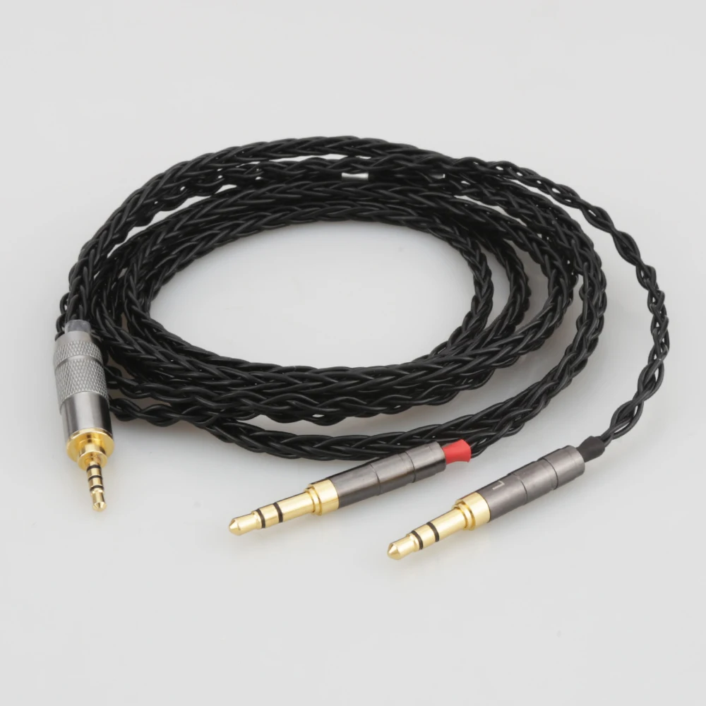 Audiocrast B819AG OCC Silver plated Headphone cable Denon AH-D600 D7100 Hifiman Sundara Ananda HE1000se HE6se he400