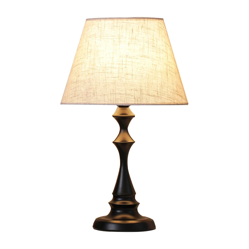 الحديثة لمبة مكتب القماش أباجورة تركيبة إضاءة غرفة النوم فتاة صافي الأحمر الشمال الدافئة الإبداعية ضوء الليل #1