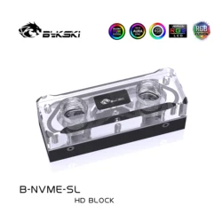 Bykski B-NVME-SL M.2 Ssd Full Acrylic Water Cooling Block Using For Solid State Drive Hard Disk cooler Radiator