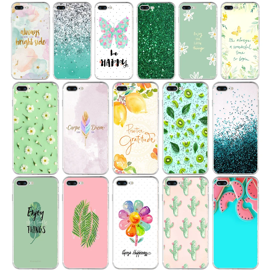 321FG Beautiful Emerald Green glitter Soft TPU Silicone Cover Case For Apple iPhone5 5s se 6 6s 7 8 plus x xr xs max