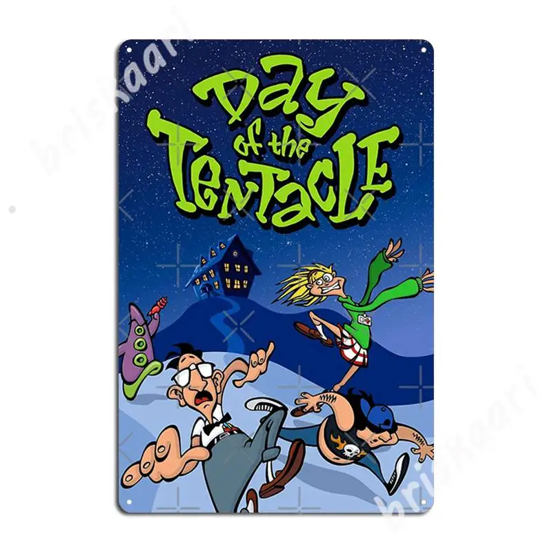 

Day Of The Tentacle Metal Signs Wall Mural Home Wall Decor create Tin sign Posters