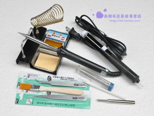 

Physics tools 50 Watts Electric Soldering Iron Solder Tool Kits,fixing Radios & Electronics products 11 parts package