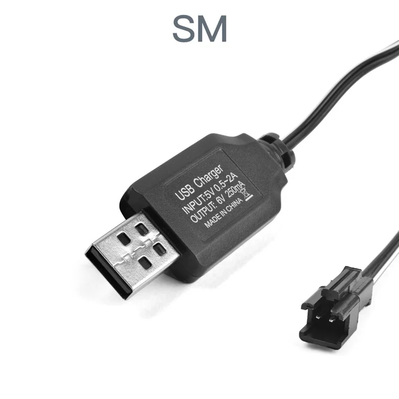 SM-2P 2.4V 3.6V 4.8V 6.0V 7.2V 8.4V Chargeur USB Pour Ni-Cd Ni-laissée Pack SM Plug Pour rc jouets batterie 6V 9.6 mAh Chargeur