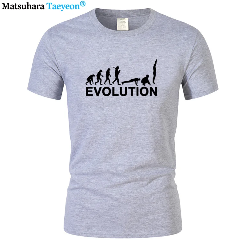 Father Husband Short Sleeve O Neck T Shirt Top Evolution Burpees Instructor Fitness T-Shirt Funny Birthday Gift For Men T Shirt