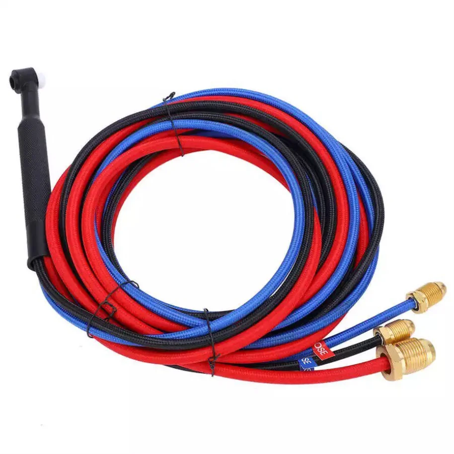 Imagem -02 - Mangueira Macia Super Vermelha da Tocha Wp20 4m de Tig com o Conector 3570 da Tomada da Mudança de 814l