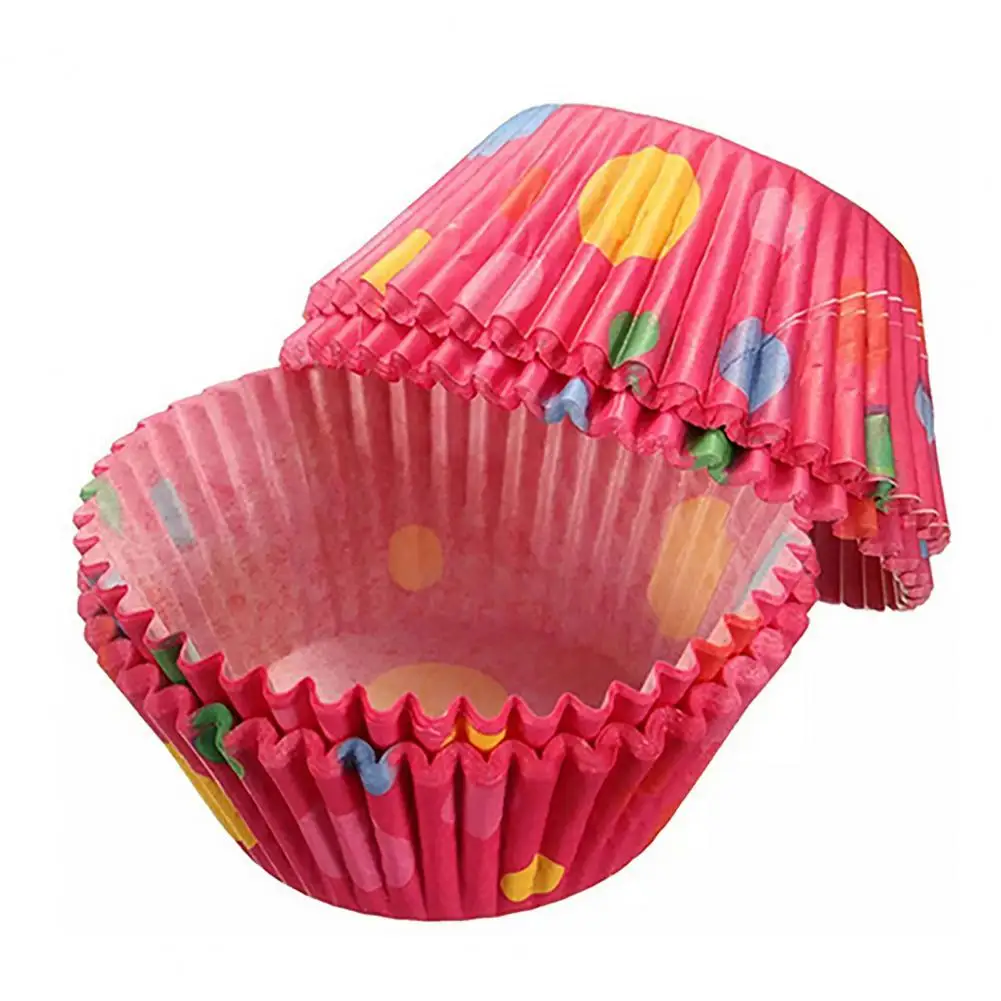 100Pcs Baking Cup Space-saving Kitchen Baking Cup Party Baking Food Gifts Wrapping Cake Cups