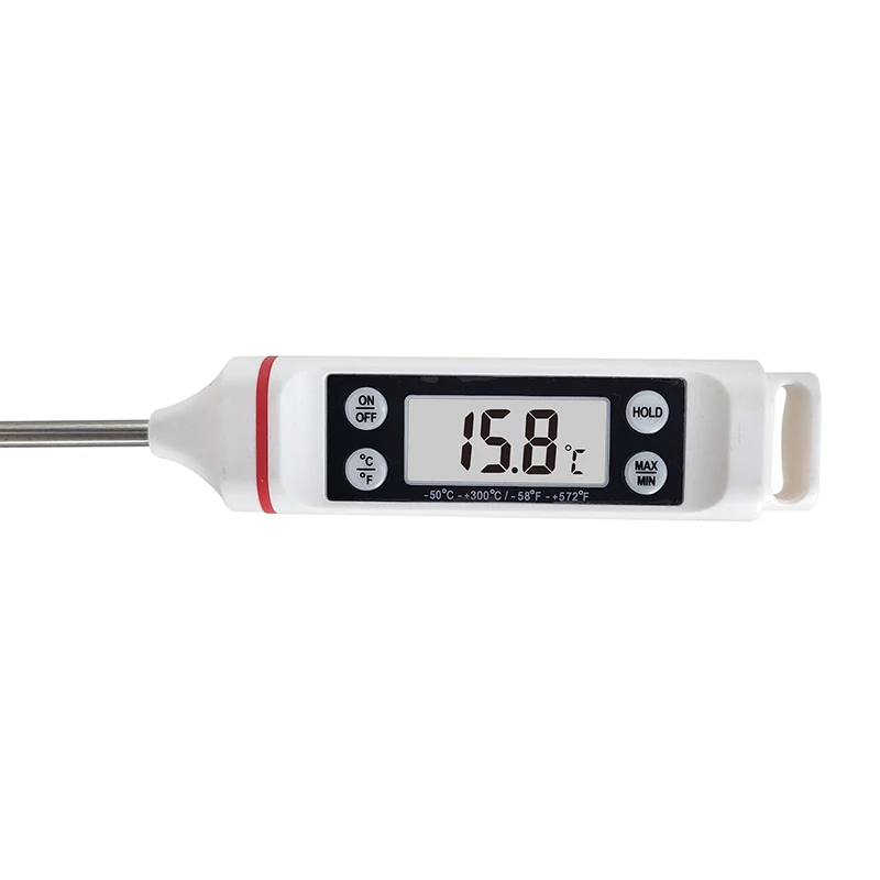 Digitale Voedsel Thermometer -50 ~ 300 ℃ Temperatuurmeting Lcd ℉/℃ Hoge Lage Temperatuur Meter Voor Koken barbecue Toast Melk Ijs