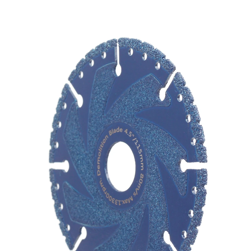 HEDA 115/125/150mm Vacuum Brazed Diamond Saw Blade Multi-Purpose Demolition Cutting Disc For Steel Metal Stone Cast Iron Rebar