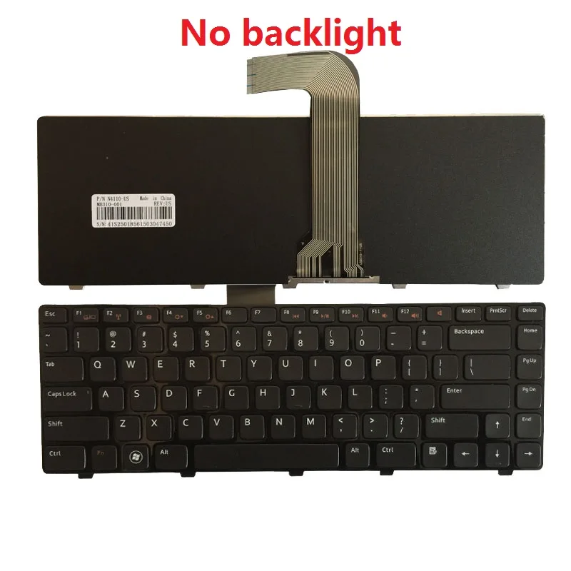 US laptop Keyboard for DELL inspiron 14R N4110 M4110 N4050 M4040 N5050 M5050 M5040 N5040 X501L X502L P17S P18 N4120 M4120 L502X