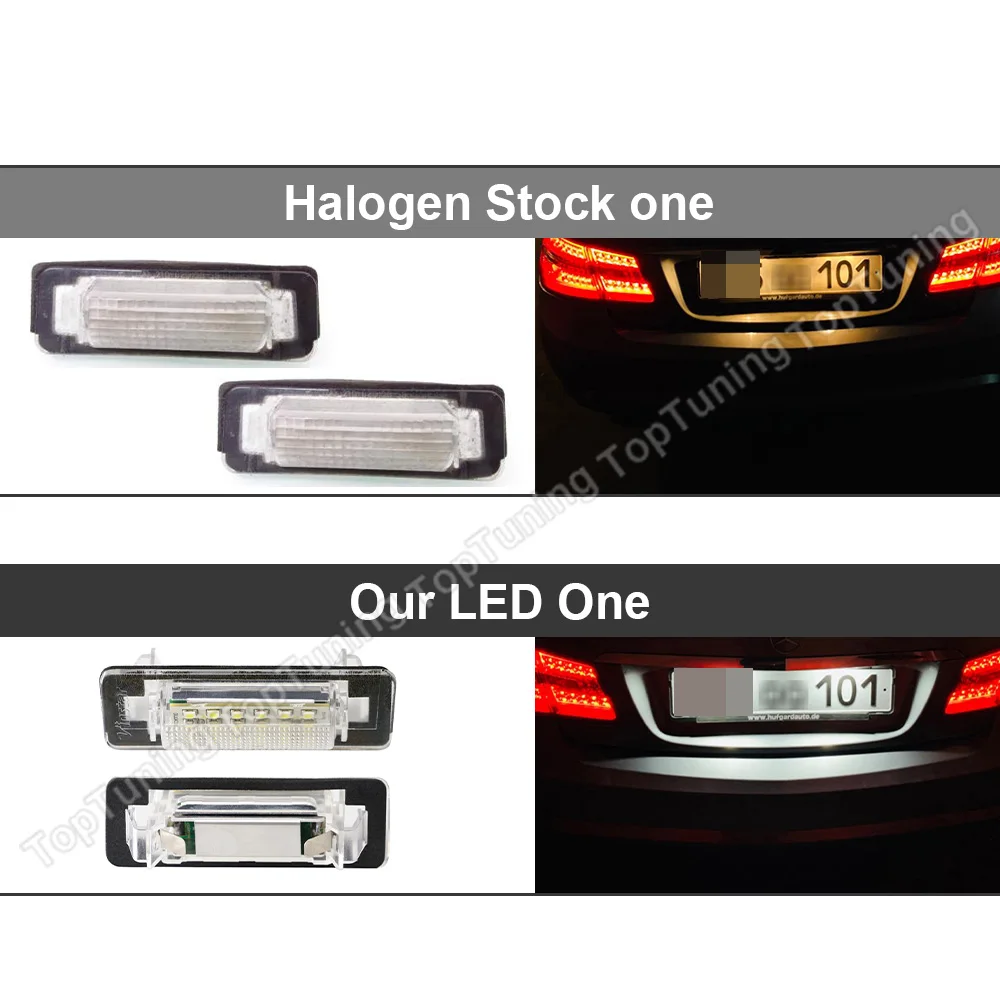 مصباح ليد لرقم الترخيص ، مصباح لمرسيدس بنز W210 ، سيدان 4D ، W202 ، 4ifift ، Facelift ، ، من من ، إلى ، ، #4