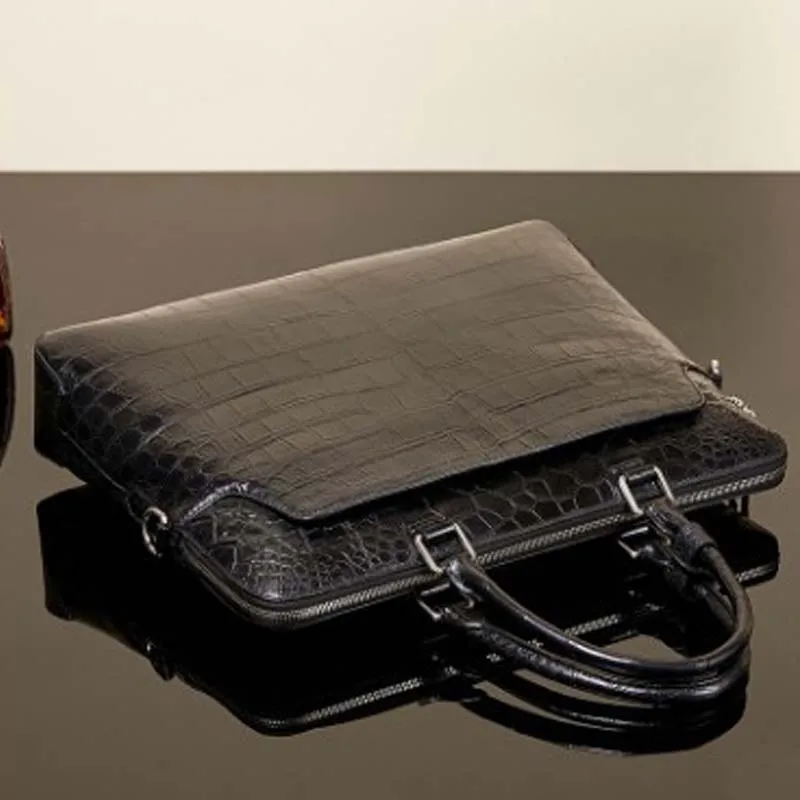 ourui  crocodile leather  men briefcase   new  Men's bags men handbag new arrival men bag