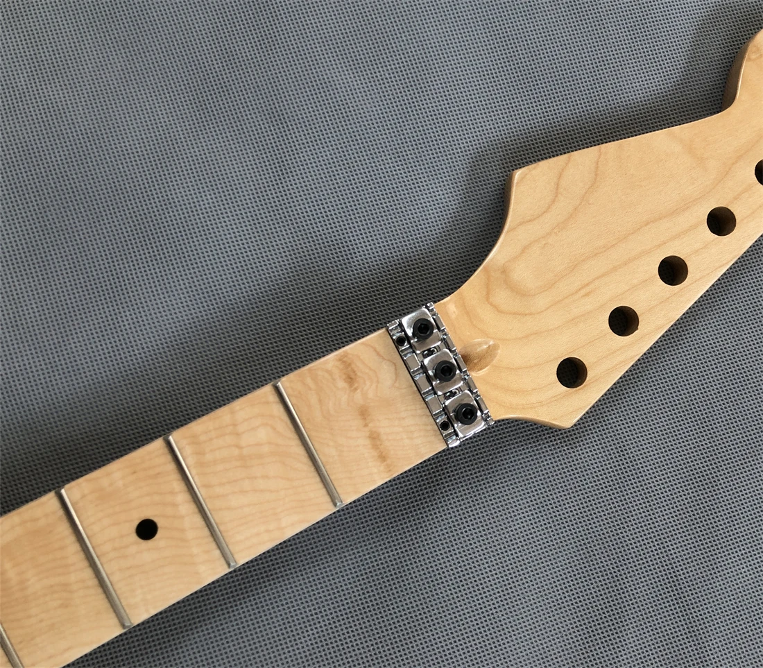 

Reverse head guitar Neck 22 frets 25.5inch Maple Fingerboard Dot Inlay Locking Nut Gloss