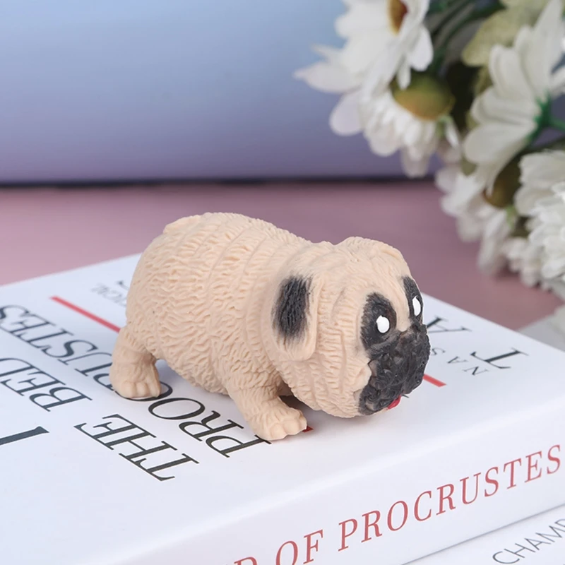 

Miniature Novelty Toy Handhold Squeeze Fidget Set Pug Dog Toy Boys Girls Gift Stress Relief Toys Game Stretching Toy