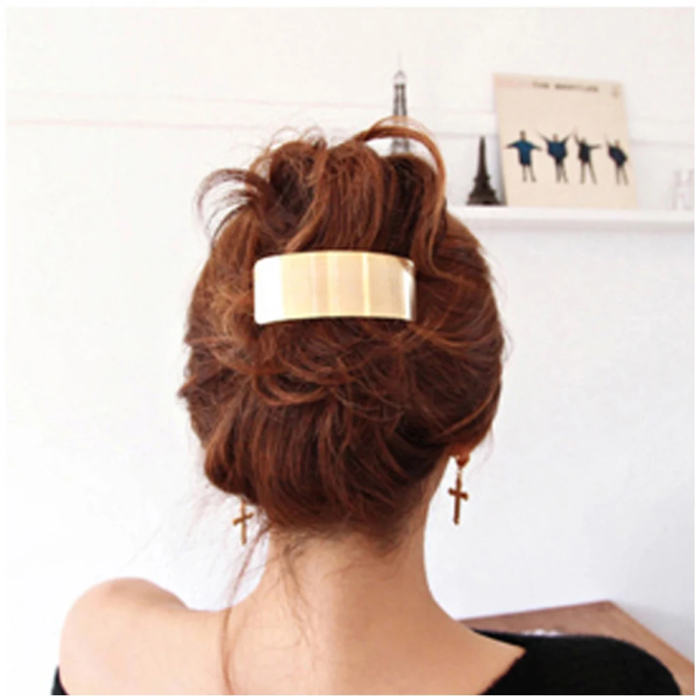 Chic Metal Geometric Hair Clip Square Rectangle Barrettes Hairpin Barrette Hair Claws Women Girls Fashion Hair Accessories Gifts