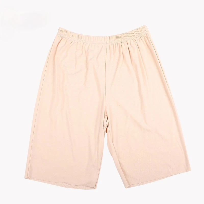 Bottoms de sono minimalista para lazer feminino, shorts macios de pijama, pijamas largas, 7 cores, moda coreana, verão, novo