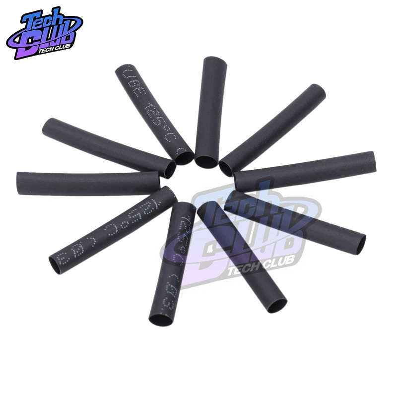 400pcs 3.5mm Shrinking Heat Shrink Tubing Electrical Connection Wire Wrap  2:1 Polyolefin  Insulated Sleeving Tubing Black