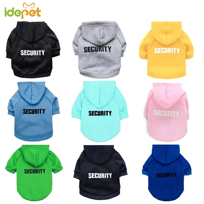 Pet Cat Clothes Security Cat Coats Jacket Hoodies For Cats Outfit sweater Pet Clothing Pet Costume Rabbit Dogs Clothing for cats