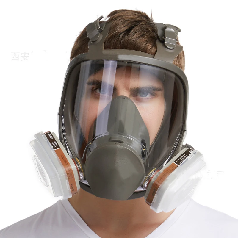 Anti-Fog Dustproof 6800 Full Face Gas Mask Industrial Painting Spraying Respirator Filter Safety Work Formaldehyde Protection