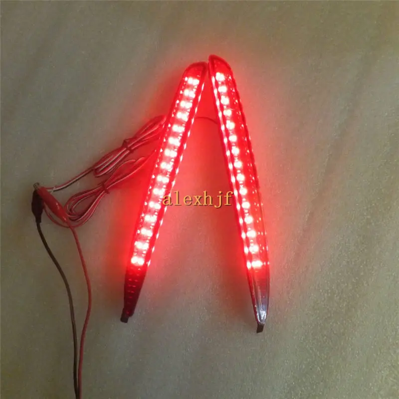 

July King LED Brake Lights Compatible for Mazda 6, 30 LEDs Car Brake Rear Bumper Light + Night Running Lights DRL