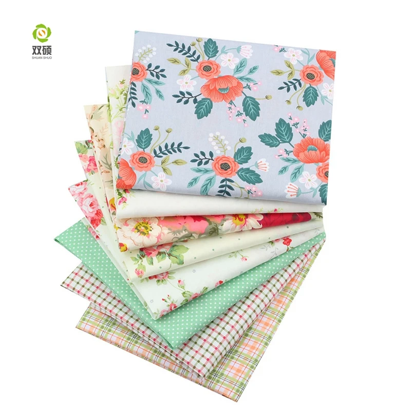 

Shuanshuo 40pcs/lot Floral Patchwork Fabric Tissue Cloth Of Handmade DIY Quilting Sewing Baby&Children Sheets Dress 40*50cm