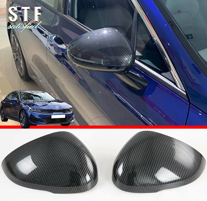 

Carbon Fiber Style Side Mirror Cover Trim For Kia K5 Optima (DL3) 2020 2021 Car Accessories Stickers