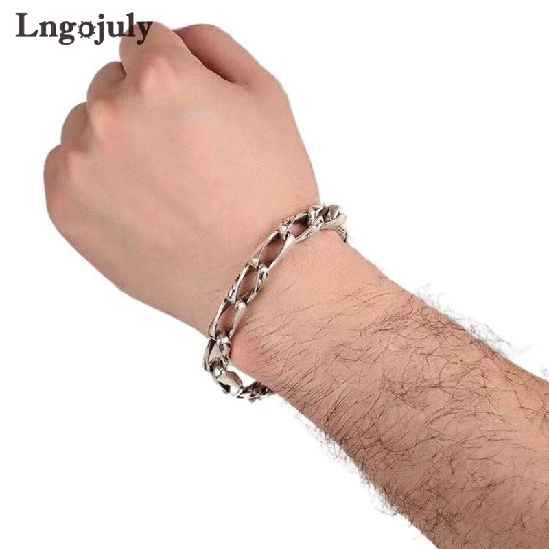 

Fine Jewelry Personality Men Bracelet Pure 100% 925 Sterling Silver Zirconia Bracelet For Men Silver 925 Bracelet Jewelry Gifts