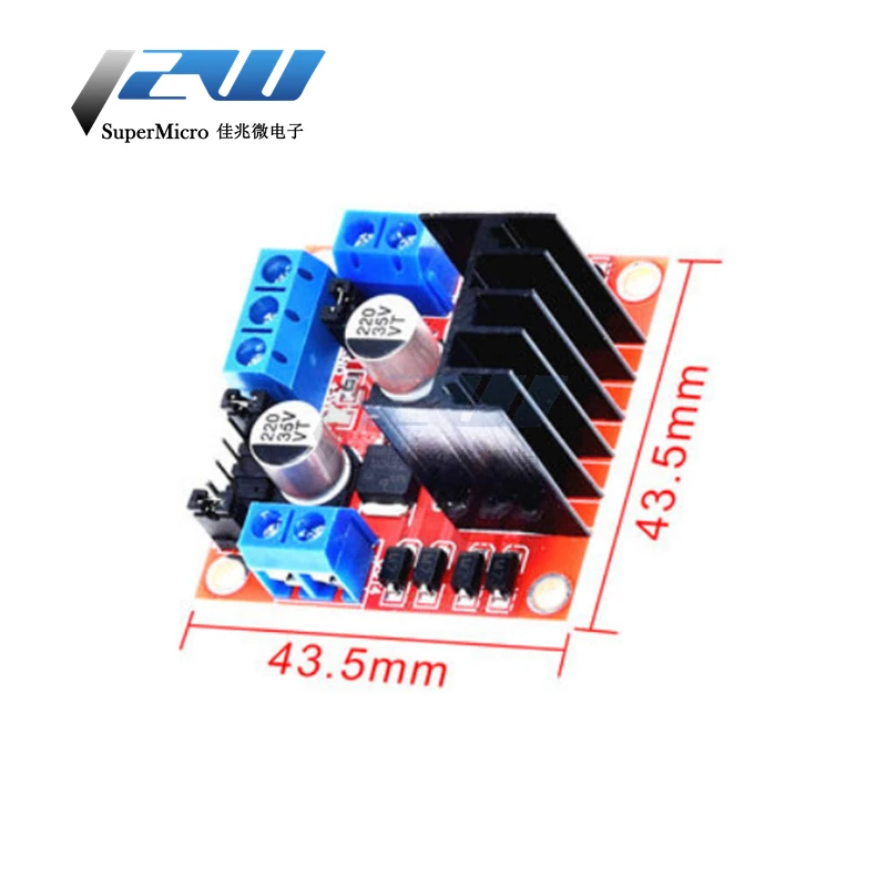 1pcs L298N Motor Controller DC Board Dual H-Bridge Stepper Robot Motor Control and Drive Module for Arduin o Smart Car