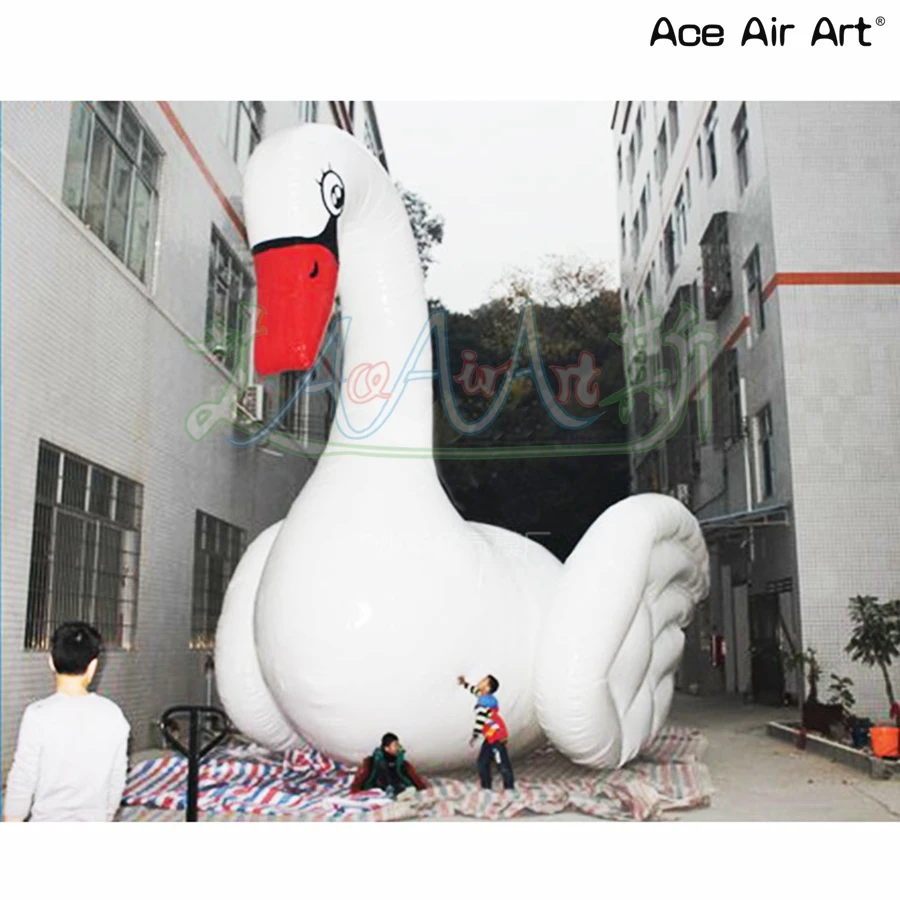 2025 Attractive 3/4/5mH Outdoor Inflatable Animal White Inflatable Swan For Decoration/Exhibition/ Advertising Made In China