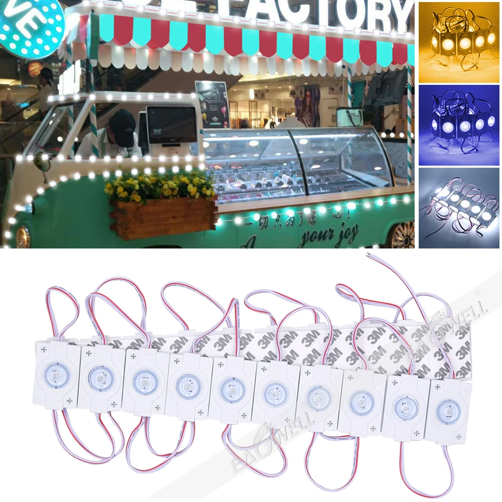 20pcs SMD3030 LED Module Module Light Super Bright IP65 Waterproof DC 12V Store Shop Advertisement Logo Design LED Module