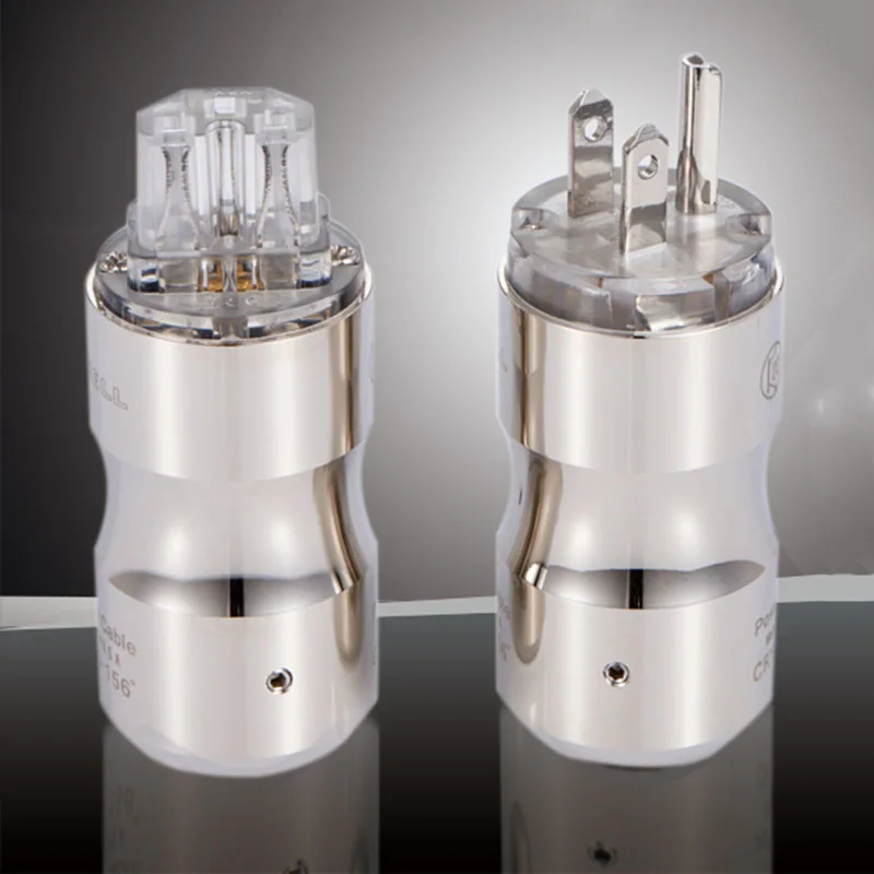 

Пара Hi End с родиевым покрытием Krell, вилка питания переменного тока, HIFI, медная вилка стандарта США и кабель питания IEC DIY