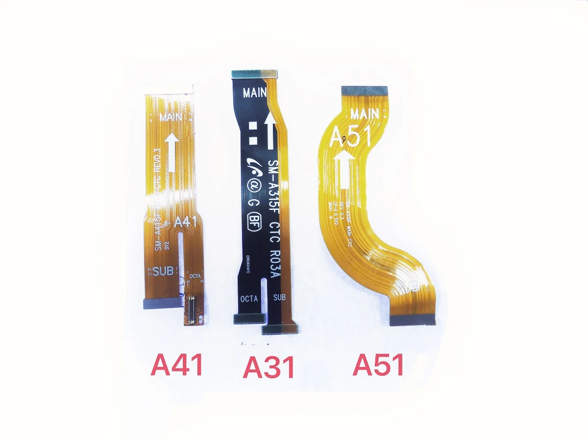 

10 шт. для Samsung Galaxy A21 A21S A31 A41 A51 A71 A52 A42 A32 A325, гибкий кабель для основной материнской платы, разъем USB-платы, лента