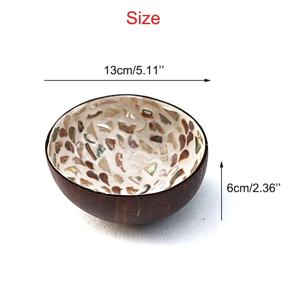 Creative Handmade Decoration Coconut Shell Bowl, Wood Breakfast Bowl, Original Fruit Salad Dish Restaurant Tableware Storage - Image 6
