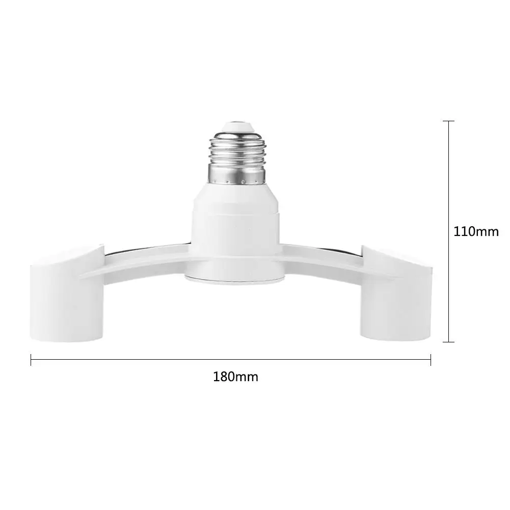 Bulb Socket Adapter E27 Splitter 2 Heads Lamp Base Converter Light Holder LED Bulb Adapter Converter Lamp Holder Socket Splitter