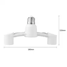 E27 Splitter Lamp Adapter with Two Heads #6