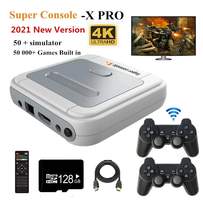 

X PRO HD Video Game Console 4K HD Output Built in Retro 800/50000 Classic Family Games TV video game console