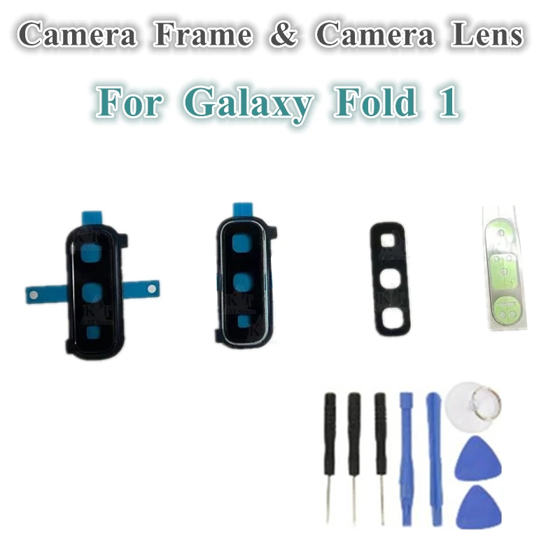 

1Pcs OEM Rear Back Camera Ring Frame Cover Glass Lens for Samsung Galaxy Fold 1 F9000 W2020 4g 5g Replacement Parts