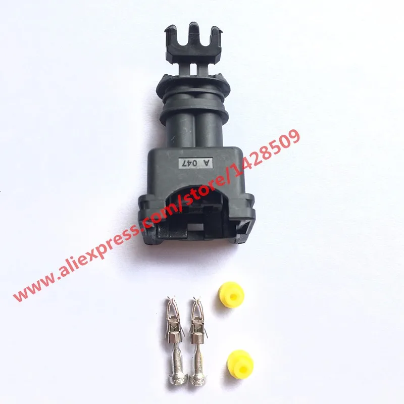 1 Set 282189-1 282762-1 AMP Tyco JPT Style 3.5mm Series 2 Way Waterproof Female Connector With Pins And Seals