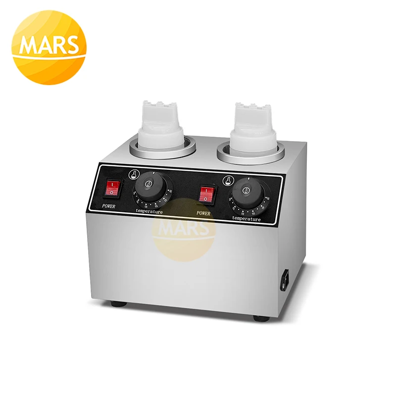 Calentador comercial de Chocolate, Control de temperatura, calentador eléctrico de botellas de salsa, dispensador de Topping, máquina de llenado de atascos de soja
