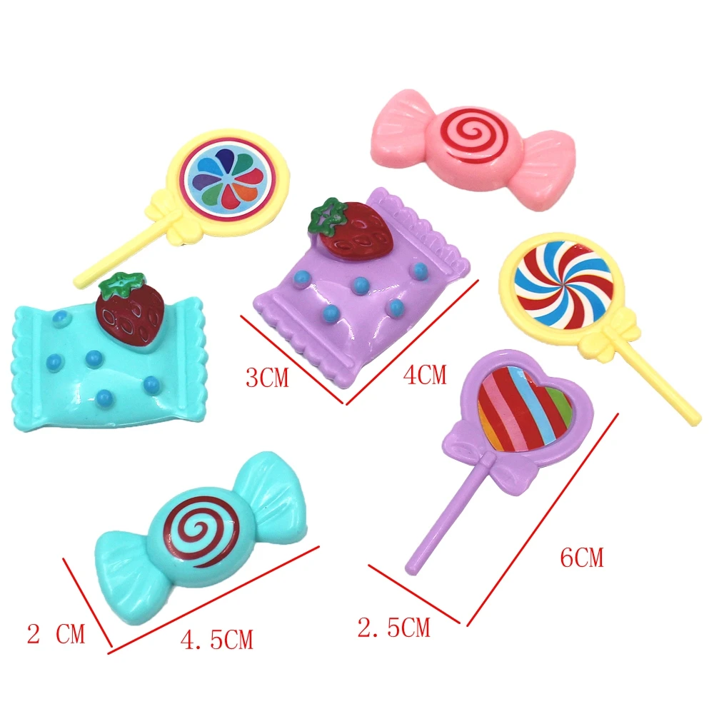 NK 1 zestaw Miniaturowe jedzenie dla lalek Suger Cute Lollipop Cake dla lalek 11,5 cala Akcesoria dla lalek 1:12 DIY Zabawka dla dzieci Prezent