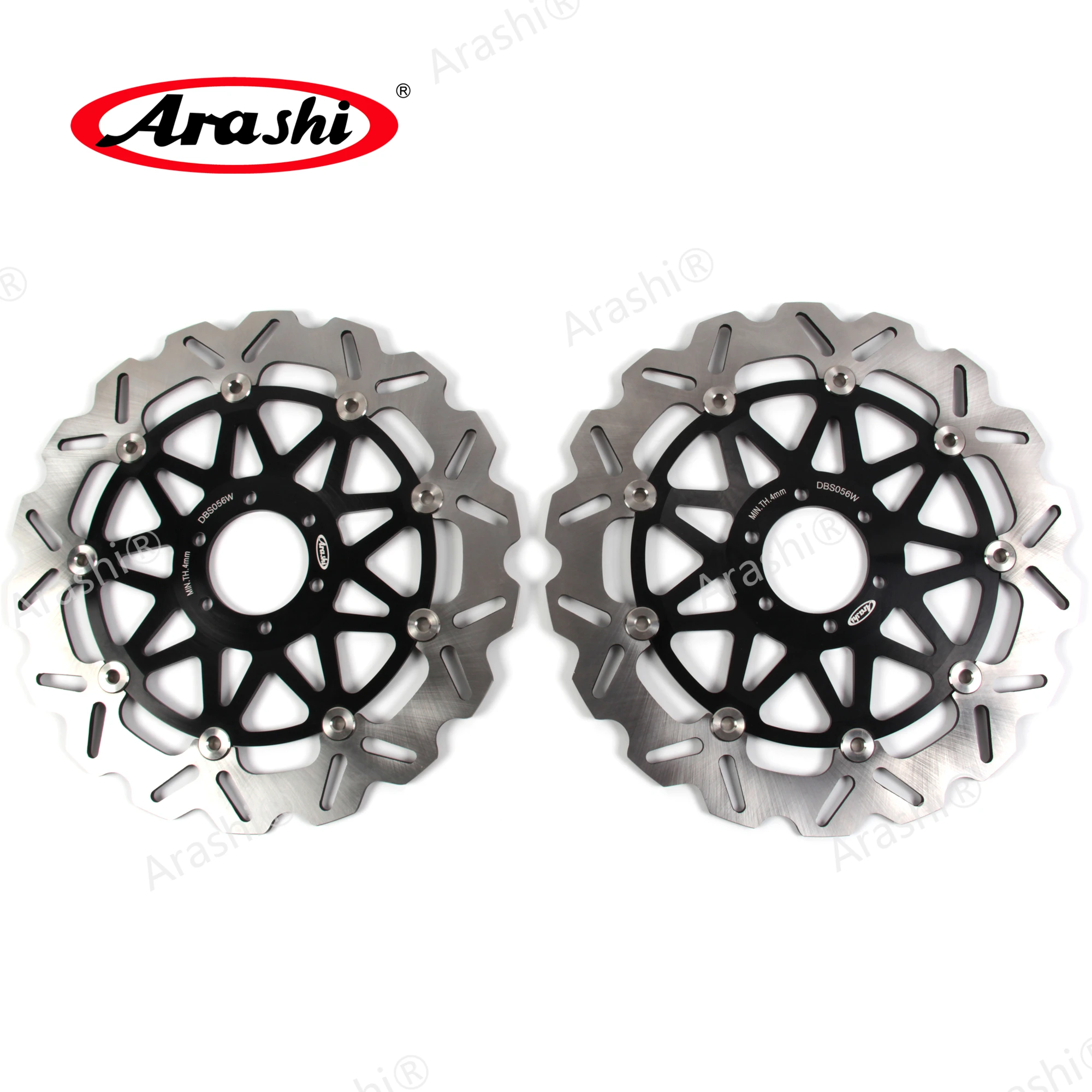 ARASHI CNC Full Floating Front Rear Brake Rotors Disc Disk Plate For YAMAHA FZR1000 EXUP 1990 1991 1992 1993 1994 1995 FZR 1000