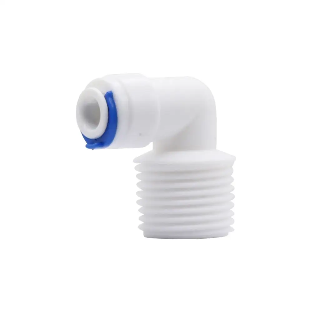 RO Water Elbow Quick Coupling Fitting 6.35mm OD Hose 1/2