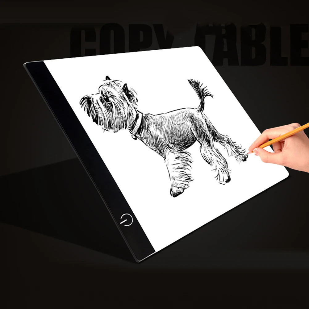 A4 Dimmable USB LED Drawing Board Copy Tracing Stencil Display Digital Tablet