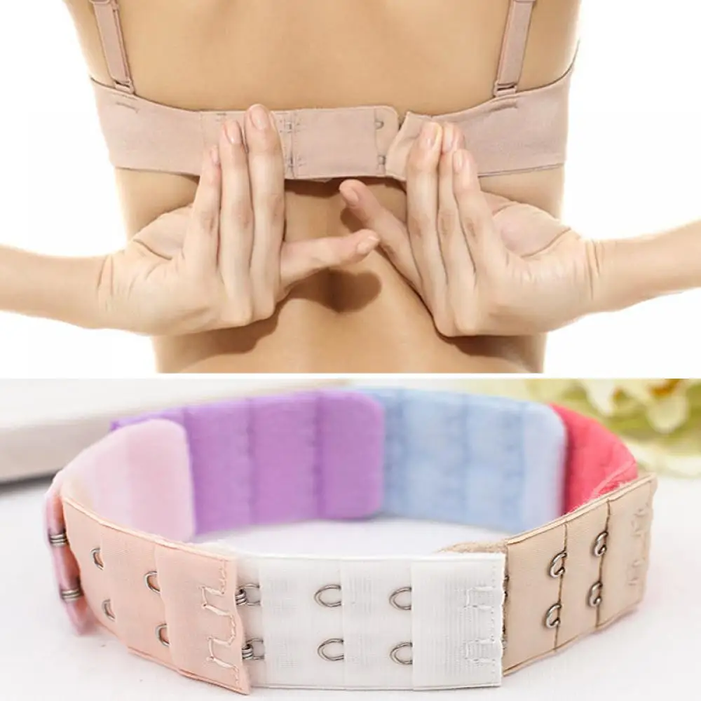 5 Pcs 2 Hooks Bra Extender For Women's Elastic Bra Extension Strap Clip Expander Adjustable Buckle Intimates Bra Accessories