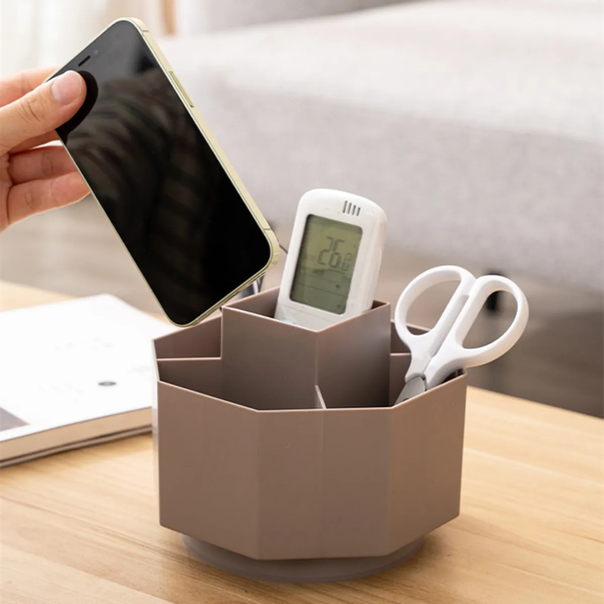 Neue Design 360 Grad Rotary Stift Halter Desktop Büro Schreibwaren Stift Halter Lagerung Box