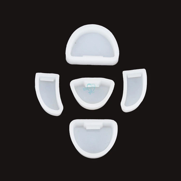 1sets Dental Silicone Rubber Base Moulds white Plaster Gypsum Carving Model Former Base Molds