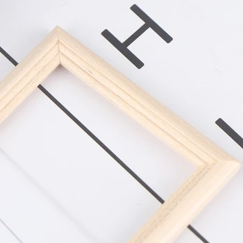 Cadre Photo Miniature en bois pour maison de poupée, modèle de jouets, accessoires pour meubles, décoration, nouveauté 1/12